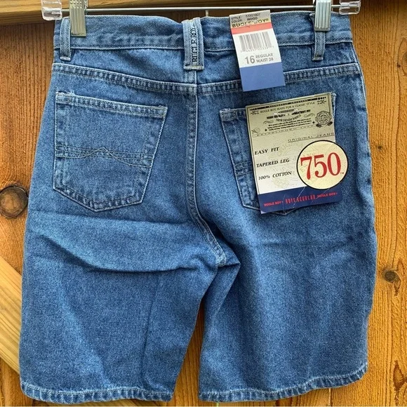 BUGLE BOY vintage classic denim jean shorts 750 summer workwear streetwear - Picture 3 of 8